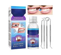 Tooth Repair Kit, Temporary Teeth Replacement Kit, Fixing The Missing And Broken Tooth Replacements with Tool Tw
