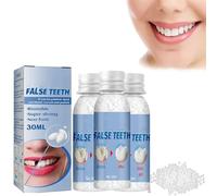Tooth Repair Kit,Thermal Beads Temporary Teeth Replacement Kit,Fake Teeth Replacement Kits,Dental Repair Kits for Filling Missing and Broken Tooth (3 Pcs)