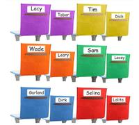 Toothbace 12 Poche arrière Chaise Trousse Organisateur à l'arrière de la Chaise Portable Poche Suspendue pour Chaise Salle Classe École Jardinage Maison