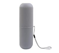 Toothbrush Case - Portable Toothbrush Travel Container, Cup Organizer Function, Space Saving Hygienic Storage Solution, Sturdy Reusable Build | Personal Dentall Care Carry Convenience for Home