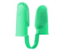Toothbrush Dog - Silicone Dog Toothbrush | Finger Cots Dogs Dentall Care | Reusable Silicone Toothbrushes with Two Fingers for Dogs and Cats Dentall Care for Small Animals Gentle