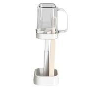 Toothbrush Holders with Cover, 3-Slot Dustproof Toothbrush Stand, Waterproof Organizer Handle for Camping, Dorm, Bathroom Counter, Shower, Vanity, Makeup Area, Travel, Sink, and Family Use