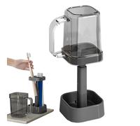 Toothbrush Holders with Cover, Dustproof Tooth Brush Stand, 3 Slot Waterproof Holder with Handle, Portable Organizer 8.46x3.31 inches for Camping, Dorm, Counter, Shower, Vanity, Makeup, Travel, Sink
