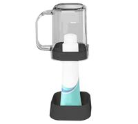 Toothbrush Holders with Cover, Dustproof Tooth Brush Stand, 8.46x3.31 inches 3-Slot Waterproof Holder with Handle, Ideal for Camping, Dorm, Counter, Shower, Vanity, Travel, Sink, Makeup