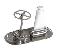 Toothbrush Organizer - 3 Piece, Stainless Steel No Drill Bathroom Storage | Toothbrush Holder - 3 Piece for Bathroom Countertops | Stainless Steel Rack with No Drill Mounting for Space Saving Care