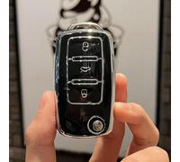 toothgeneric Coque Clé Voiture,Voiture Clé à Télécommande Étui,Coque Protection Clé Voiture, pour MK4 Golf 4 5 6 Jetta Passat Polo pour Touran pour Skoda pour Seat