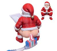 Toothpaste Cap 3D Printed Santa Claus That Makes The Simple Daily Dispenser | Christmas Toothpaste Dispnser Cover for Family Friend Adults Holiday Party Prank Stocking Stuffer