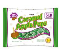 Tootsie Roll Caramel Apple Pops - Sucette à la pomme verte recouverte de caramel - Bonbons sans gluten - Sac de 2,3 kg de ventouses à la pomme caramel