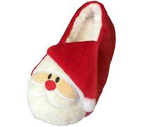 Tootsies Dames Femmes Filles Rouge Nouveauté Festive Santa Claus Chaussons de Noël avec Doublure Fourrure en Fourrure