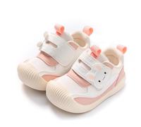 TootyTots Chaussures de course pour bébé garçon et fille | Semelle antidérapante | Design à enfiler | Maille tricotée respirante | Semelle souple pour l'intérieur et l'extérieur, K5021 Rose, 20 EU