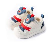 TootyTots Chaussures de course pour bébé garçon et fille | Semelle antidérapante | Design à enfiler | Maille tricotée respirante | Semelle souple pour l'intérieur et l'extérieur, K138 Rouge, 20 EU