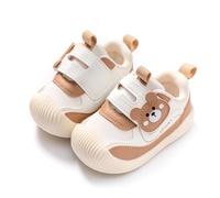 TootyTots Chaussures de course pour bébé garçon et fille | Semelle antidérapante | Design à enfiler | Maille tricotée respirante | Semelle souple pour l'intérieur et l'extérieur, K5021 Marron, 20 EU