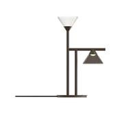 TOOY lampe à suspension LINFA 565.32 (Titane, verre fumé et transparent - Métal et verre)