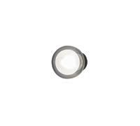 TOOY lampe murale applique ou plafond plafonnier NABILA 552.41 (Chrome noir, fumé - verre et métal)