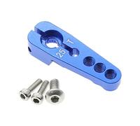 TOOYFUL Bras de Serrage de Direction de Klaxon Servo 25T pour Chenille 1/8 1/10 RC, Bleu