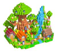 Tooysea Lot de 120 blocs de construction magnétiques de la ferme avec 37 designs différents, blocs de construction magnétiques, jouets pour garçons et filles à partir de 3, 4, 5, 6, 7, 8, 9