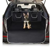 Toozey Protection de Coffre pour Chien avec Protection latérale - Universel - Tapis de Protection Robuste pour Chien - Noir - Bord Gris