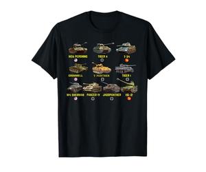 Top 10 des meilleurs chars WW2 M4 Sherman Panzer IV T-34 T-Shirt