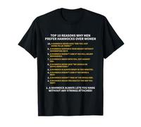 Top 10 Reasons Men Prefer Hamacs Over Women Funny Shirt T-Shirt