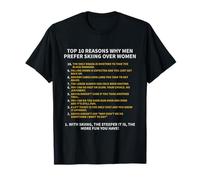 Top 10 Reasons Men Prefer Ski Over Women Funny Shirt T-Shirt
