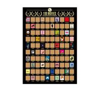 Top 100 affiches de films à gratter, décorer des affiches, accrocher des peintures, voir des films incontournables dans la vie, cadeaux pour les amateurs de cinéma