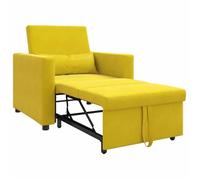 ""TOP 2026"" Canapé Lit Simple - Petit sofa - Pour salon - avec des roues Jaune 90x165x87 cm Velours FF44