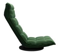 ""TOP 2026"" Chaise pivotante de sol - POUR 1 PERSONNE - Vert foncé Velours - 60x54x34 cm FF140