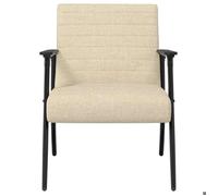 ""TOP 2026"" Chaise Relax - 1 place Fauteuil - Crème 59x75x78 cm tissu FF5094