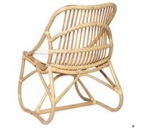 ""TOP 2026"" Chaise Relax - 1 place Fauteuil - en rotin Lin - 54x75.5x78 cm FF4794