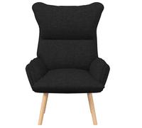 ""TOP 2026"" Chaise Relax - 1 place Fauteuil - Noir 69x74x93 cm tissu FF5016