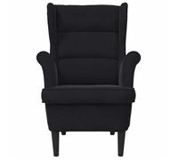 ""TOP 2026"" Chaise Relax - 1 place Fauteuil - noir velours - 74x84x100 cm FF4790