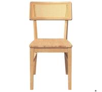 ""TOP 2026"" Chaises à manger 2 pcs - 2 PLACES - Meuble de cuisine - bois massif caoutchouc - 47x50x81.5 cm ccc1766