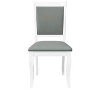 ""TOP 2026"" Chaises à manger coussins 2 pcs - 2 PLACES - Meuble de cuisine - blanc bois massif caoutchouc - 50x55x95.5 cm ccc1776