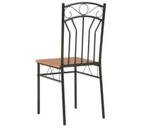 ""TOP 2026"" Chaises à manger (lot de 4) - Pour 6 personnes - marron MDF - 40x48x86 cm ccc819