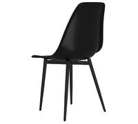 ""TOP 2026"" Chaises à manger (lot de 4) - Pour 6 personnes - noir PP - 46x52x84 cm ccc1352