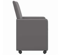 ""TOP 2026"" Chaises de Salle à Manger avec Roues 2 pcs - 2 PLACES - Meuble de cuisine - Gris 57 x 66 x 94 cm ccc1886