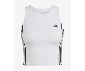 Top adidas On the run 3S blanc pur noir femme - L