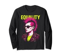 Top arc-en-ciel gay punk égalité Manche Longue