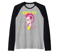 Top arc-en-ciel gay punk égalité Manche Raglan