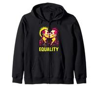 Top arc-en-ciel gay punk égalité Sweat à Capuche