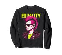 Top arc-en-ciel gay punk égalité Sweatshirt