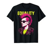 Top arc-en-ciel gay punk égalité T-Shirt