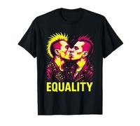 Top arc-en-ciel gay punk égalité T-Shirt