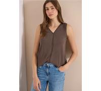 Top avec col en V et bande crocheté