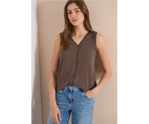 Top avec col en V et bande crocheté