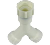 Top avec joint universel en Y 3/4" - Raccord de fourche - Répartiteur en Y - Pour tuyaux d'alimentation - Machine à laver et lave-vaisselle