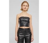 Top bandeau cuir synthÃ©tique femme Urban Classics Noir XS