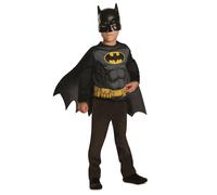 RUBIE'S DC Officiel - BATMAN - Déguisement pour Enfants - Taille Unique 5-8 ans - Costume avec Top à Manches Longues, Cape avec Attaches Velcro et Masque Halloween