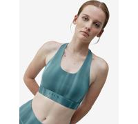 Top Born Living Yoga Blanche Performance bleu ciel blanc - S