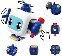 TOP BRIGHT Busy Cube de motricité pour bébé à partir de 1 an - Pour fille et garçon - À partir de 18 mois - Pour la motricité fine - Cadeau d'apprentissage préscolaire - Jouet d'activité pour bébé